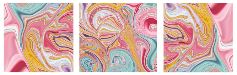 Digital art.Abstract colorful fluid art background.