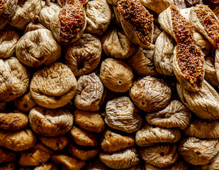 Dried figs on the market