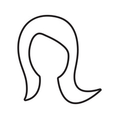 Woman With Long Hair Icon