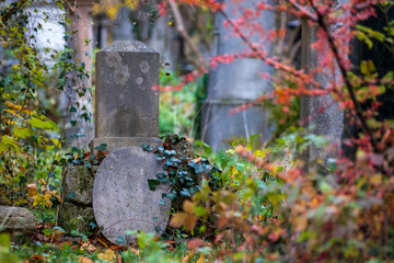 old grave yard hauted and decaying
