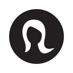 Woman With Long Hair Icon