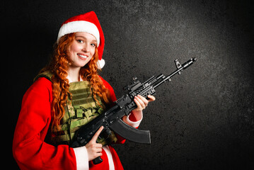 Fototapeta na wymiar Military christmas