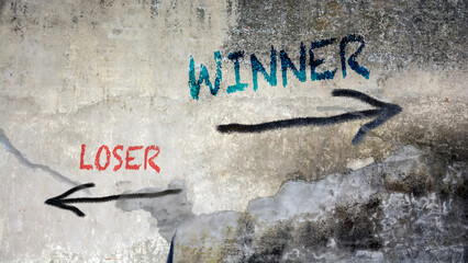 Street Sign to Winner versus Loser