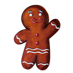 Gingerbread man painting