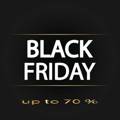 Naklejka premium Black friday realistic background illustration