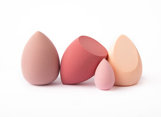 Beauty blender. Cosmetic sponge isolated on white background. MOCAP