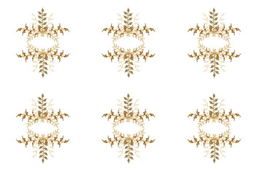 pattern with interesting doodles on colorfil background. Pano. Raster illustration.