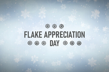 Flake Appreciation Day background.