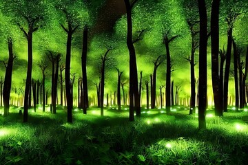Naklejka premium Beautiful 3D Nature and landscape wallpaper