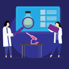 Prescription medicine, health care program, medical services, insurance and treatment, medication course, Medical assistance line icons