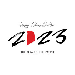 Obraz premium Rabbit icon brush Japanese calligraphy. Vector design