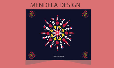Elegant background with color luxury floral pattern texture and traditional mandala concept, use for banner design.