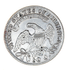 1832 Silver United States 50 Cent Coin