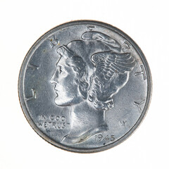 1945 USA Silver Dime Mercury