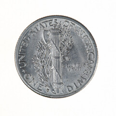 1945 USA Silver Dime Mercury