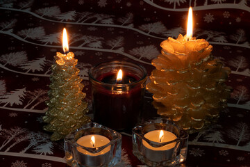 photo of the lit candles