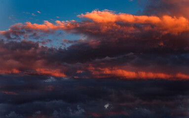 Dramatic beautiful Sunset for Background