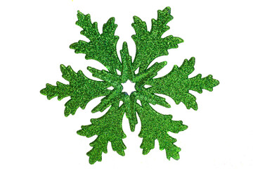 Christmas decorations snowflakes isolated