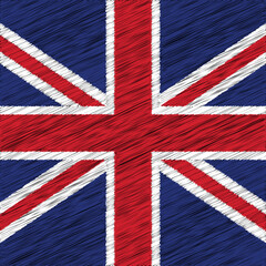 Fototapeta premium 12 June British National Day Flag Design