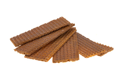 waffles with toffee isolated