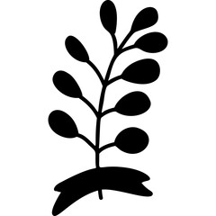 Plant branch with patch