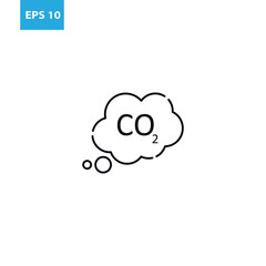 Co2 line icon Vector illustration