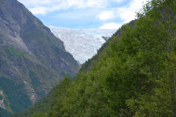 Obraz premium Jostedalsbreen glacier. Jostedalsbreen National Park, Norway, Scandinavia.