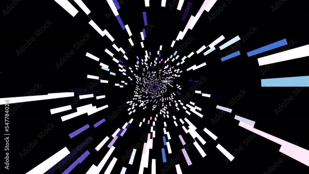 Aufkleber blinking glowing lines creating effect of way or tunnel. design. technological background.