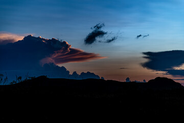 colorful sunset over the landscape