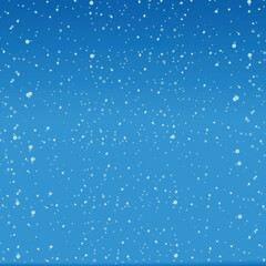 blue christmas background with snowflakes