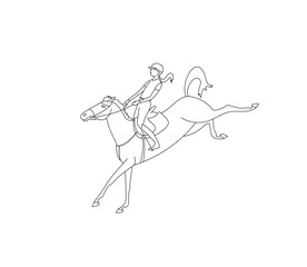 Loss of control over the horse during training