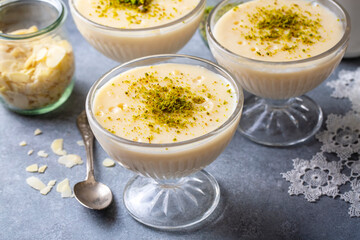 Traditional delicious Turkish Desserts; Keskul