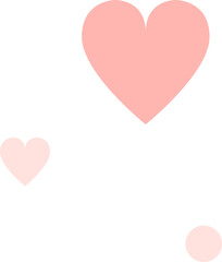 Abstract pink shapes