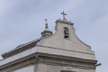 Chapel of Saint Goncalinho (Capela de Sao Goncalinho, built in 1714) - gleaming, white hexagonal chapel on Sao Goncalinho square. Chapel is named after Aveiro patron Sao Goncalinho. Aveiro, Portugal.