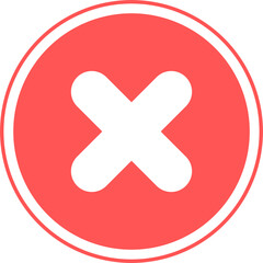 Obraz premium Error icon, Problem icon, close button, delete button