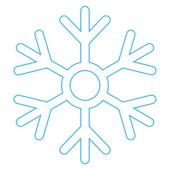 Simple illustration of winter snowflake for Christmas holiday