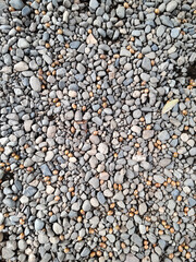 テクスチャー　砂利とドングリ