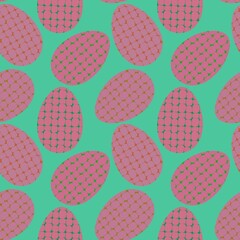 Easter eggs seamless spring pattern for kids clothes print and notebooks and wrapping paper and fabrics