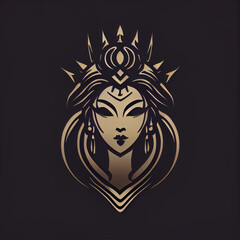 logo of an ancient goddess  