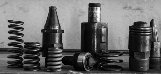 Werkzeuge in einer ehemaligen Thermometerfabrik