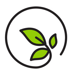 Line fill color Icon of Save Earth and Ecology, include leaf, tree, industry, nature, badge and more. editable file, easy to uses, outline fill color icon style.