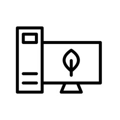 Outline Icon of Save Earth and Ecology, include leaf, tree, industry, nature, badge and more. editable file, easy to uses, line icon style.