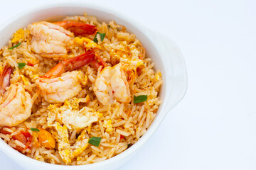 Prawn and egg fried rice