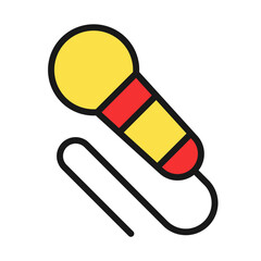 Icon Flat color Party, birthday, celebration, gift, congratulation, happy and much more. editable file, Line icon style