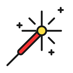 Icon Flat color Party, birthday, celebration, gift, congratulation, happy and much more. editable file, Line icon style