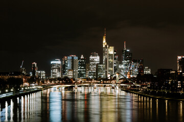 Fototapeta na wymiar Frankfurt City Skyline