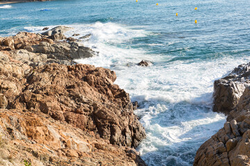 Rocks in the sea, Catalan Costa Brava, Mediterranean Sea