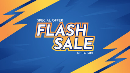 Flash Sale Discount Promotion Banner Template. Product Discount Promotion Background.