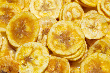 Banana stuffed with tamarind. Fruit snack