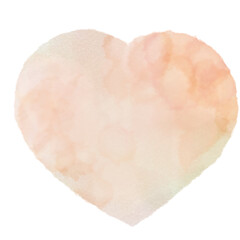 (素材)手描き風ハートのイラスト